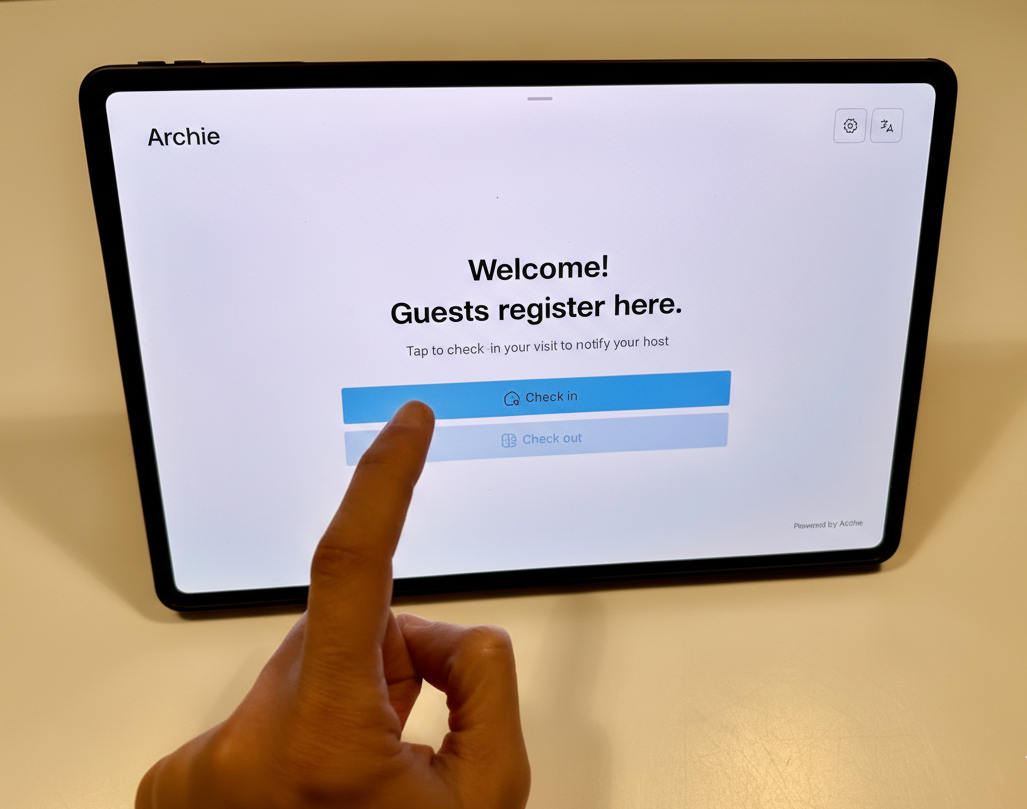 An intuitive visitor check-in experience