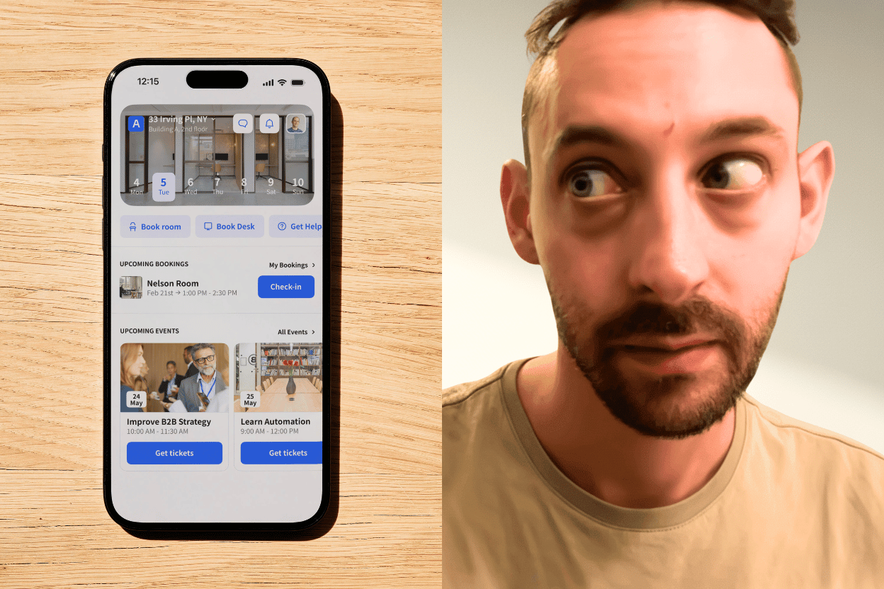 Alberto using coworking software