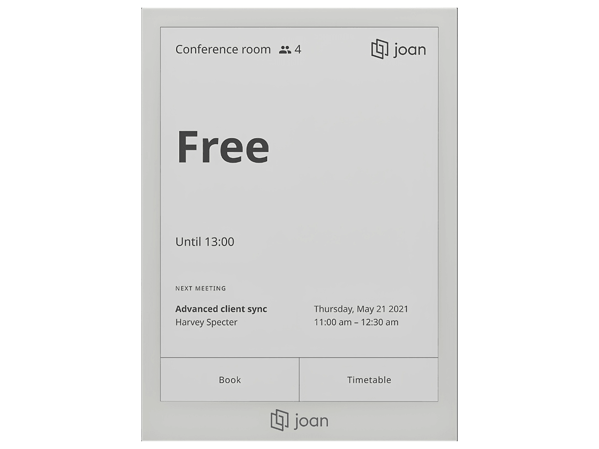 Joan meeting room booking software