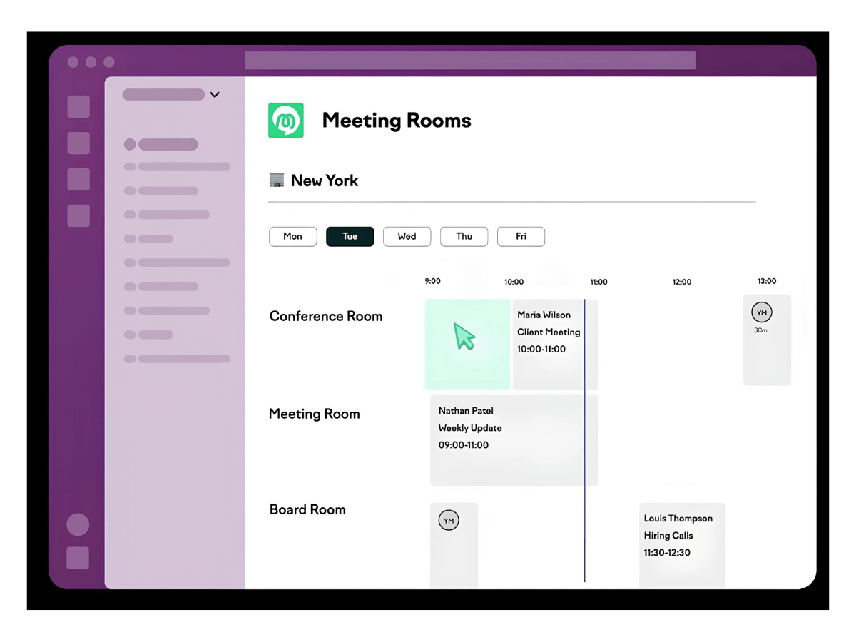 Officely meeting room booking software
