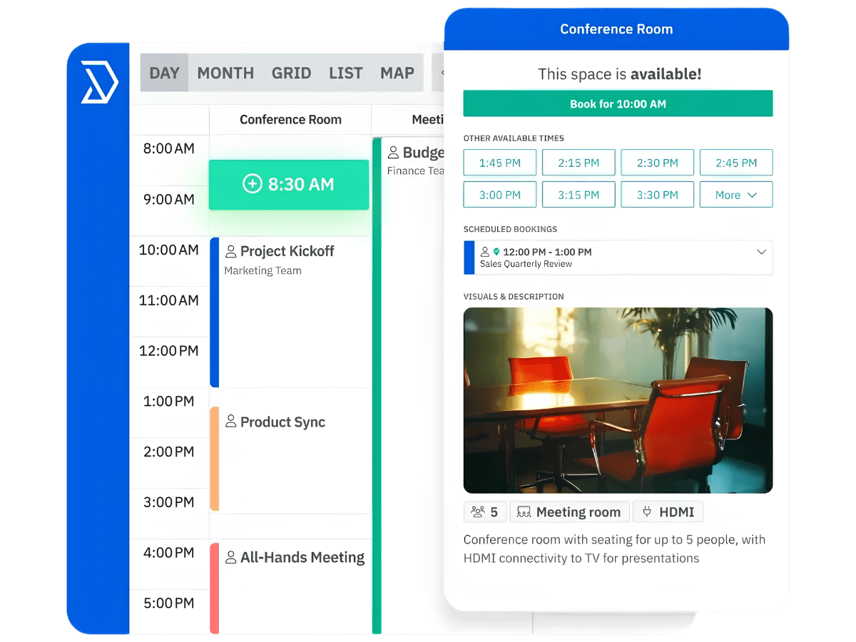 Skedda meeting room booking software